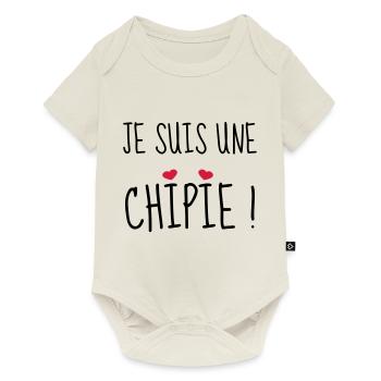 Je suis une chipie ! Naissance - Bébé - Fille - Body à manches courtes Premium Bébé - blanc cassé - Devant