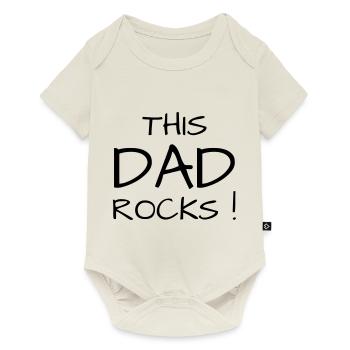Papa Vati Vater Vatertag Geburtstag Dad Familie - Baby Premium Kurzarmbody - Naturweiß - Vorne