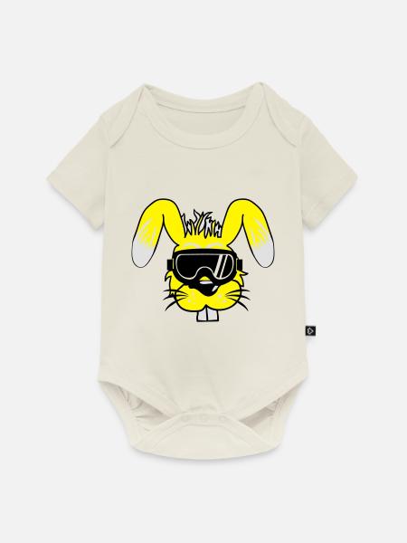 skihase - Baby Premium Kurzarmbody - Naturweiß