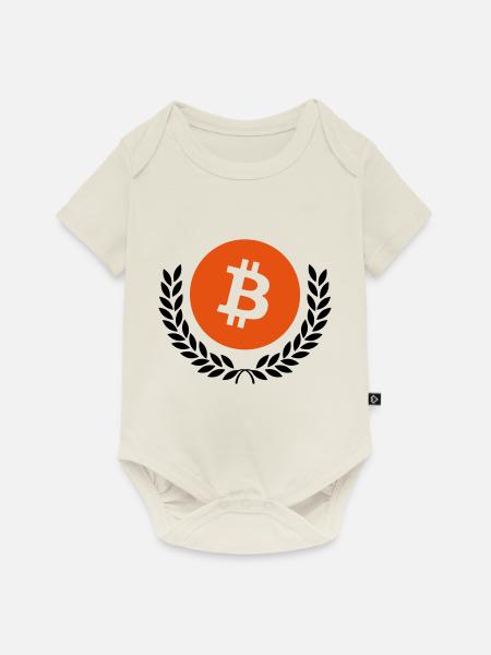 bitcoin - Baby Premium Kurzarmbody - Naturweiß