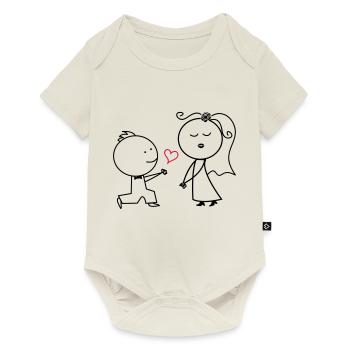 ehepaar_antrag_002 - Baby Premium Kurzarmbody - Naturweiß - Vorne