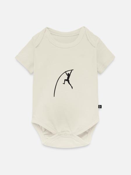 Stabhochsprung - Baby Premium Kurzarmbody - Naturweiß