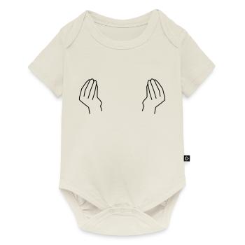italien hände - Baby Premium Kurzarmbody - Naturweiß - Vorne
