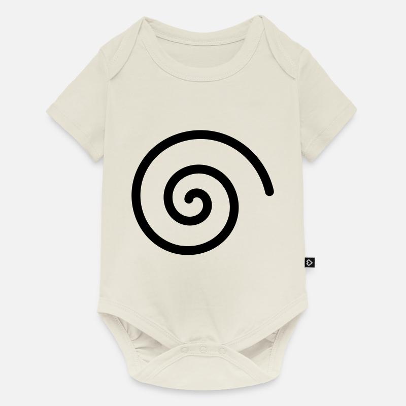 Black Spirale - Body à manches courtes Premium Bébé - blanc cassé
