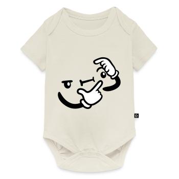 Hand Gesture Thinking - Baby Premium short-sleeve bodysuit - off white - Front