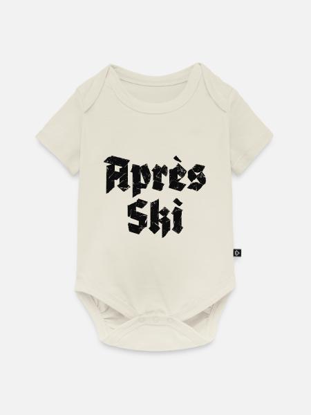 Apres Ski - Baby Premium Kurzarmbody - Naturweiß