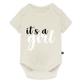 its a girl - Baby Premium Kurzarmbody - Naturweiß - Vorne