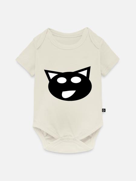die schwarze Katze - Baby Premium Kurzarmbody - Naturweiß