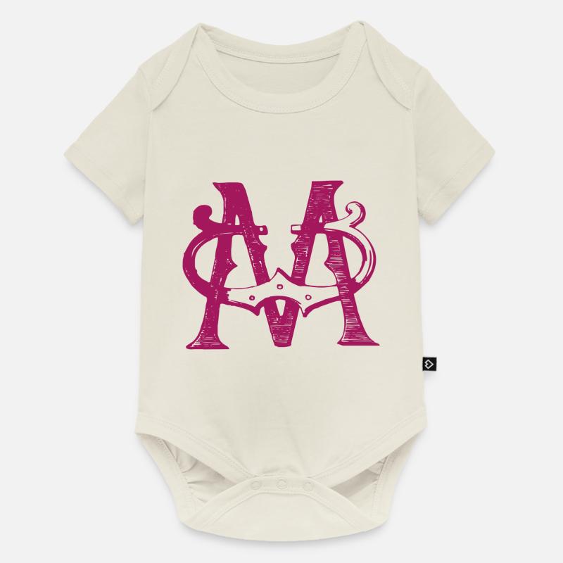 M - Body à manches courtes Premium Bébé - blanc cassé