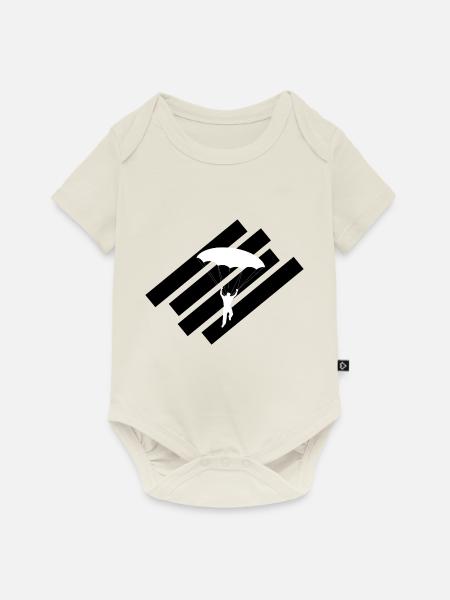 Paragliding - Baby Premium Kurzarmbody - Naturweiß