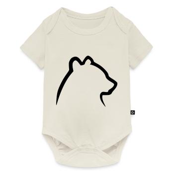 Bär 1 - Baby Premium Kurzarmbody - Naturweiß - Vorne
