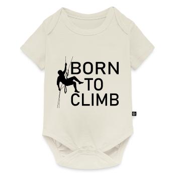 Bouldern Klettern Climbing - Baby Premium Kurzarmbody - Naturweiß - Vorne