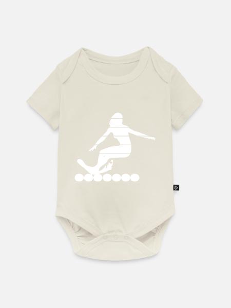 Surfen Surfing Wellenreiten - Baby Premium Kurzarmbody - Naturweiß