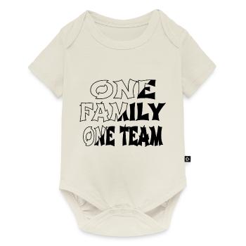 bday famille cadeau idée cadeau d’anniversaire amusant - Body à manches courtes Premium Bébé - blanc cassé - Devant