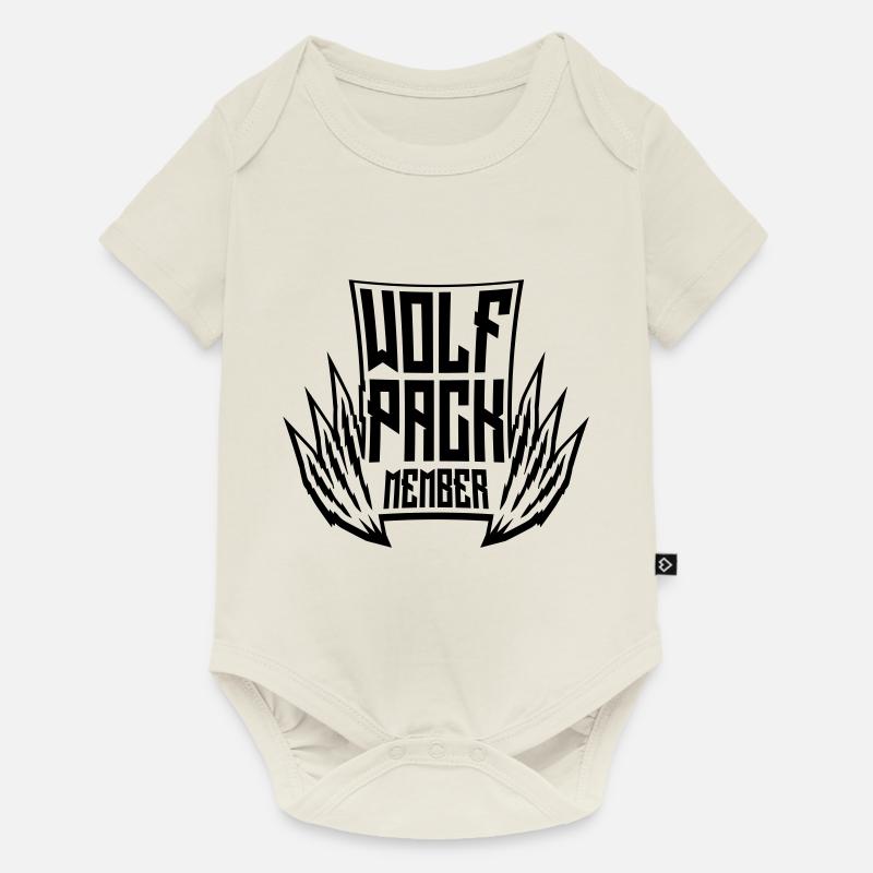 Team Wolf Pack - Baby Premium Kurzarmbody - Naturweiß