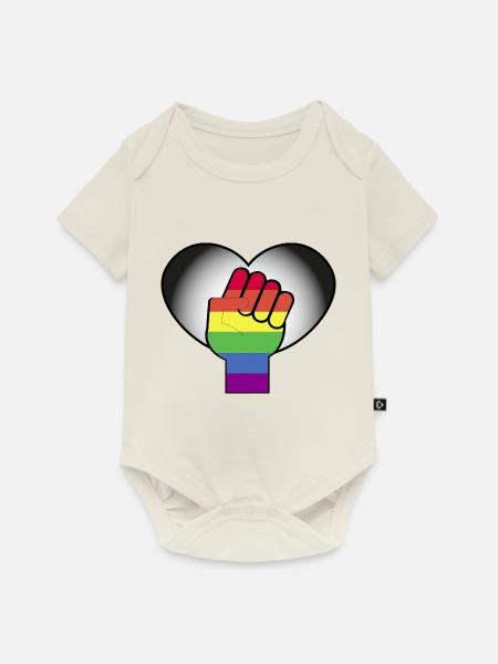 Pride-Monat - Baby Premium Kurzarmbody - Naturweiß