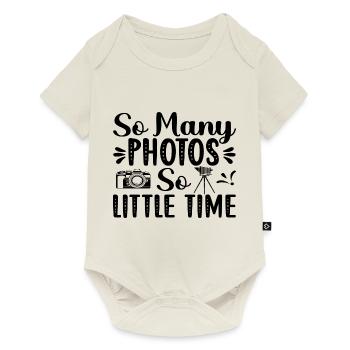 So Many Photos So Little Time - Baby Premium short-sleeve bodysuit - off white - Front