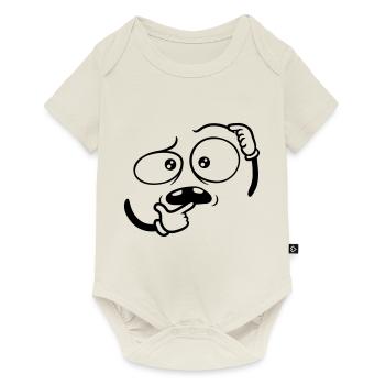 Doubtful Hand Gesture Face - Baby Premium short-sleeve bodysuit - off white - Front
