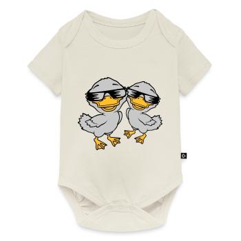 2 Cool Duckling Sunglasses - Baby Premium short-sleeve bodysuit - off white - Front
