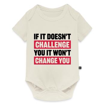 Workout Fitness Motivation Quote - Baby Premium short-sleeve bodysuit - off white - Front