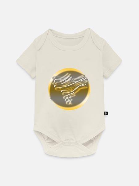 goldenes ornament - Baby Premium Kurzarmbody - Naturweiß