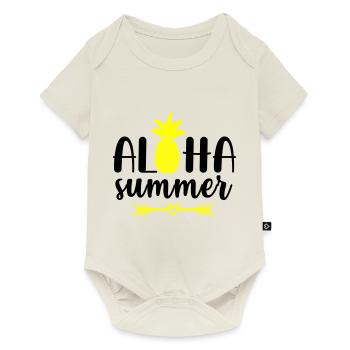 Aloha Summer - Baby Premium short-sleeve bodysuit - off white - Front