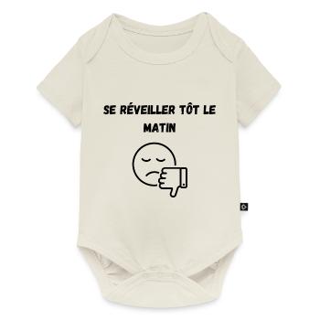 t-shirt original - Body à manches courtes Premium Bébé - blanc cassé - Devant