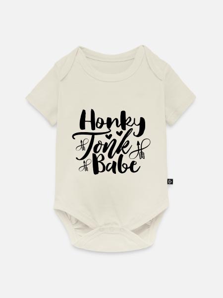 Honky Tonk Babe - Baby Premium Kurzarmbody - Naturweiß
