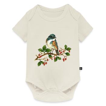 Colorful bird - Baby Premium short-sleeve bodysuit - off white - Front
