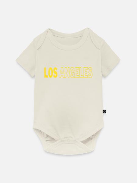 Los Angeles - Baby Premium Kurzarmbody - Naturweiß