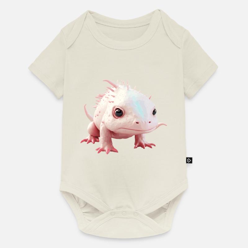 Ein Axolotl ist eigentlich ein Urzeittier - Baby Premium Kurzarmbody - Naturweiß