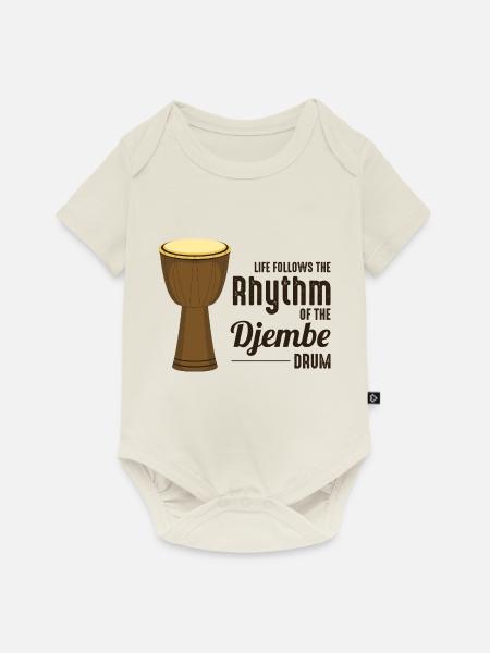 Djembe-Spieler Schlagzeuger Musik Schlagzeuger Musiker - Baby Premium Kurzarmbody - Naturweiß