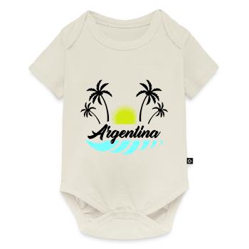 Argentine - Body à manches courtes Premium Bébé - blanc cassé - Devant