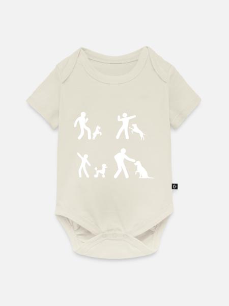 Dancing Dance Music - Baby Premium Kurzarmbody - Naturweiß