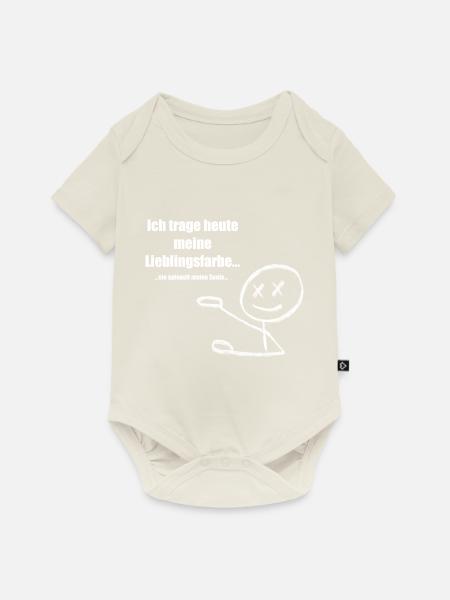Lieblingsfarbe - Baby Premium Kurzarmbody - Naturweiß