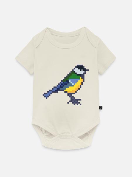 Vogel - Baby Premium Kurzarmbody - Naturweiß