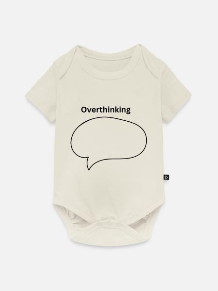 Overthinking - Baby Premium Kurzarmbody - Naturweiß