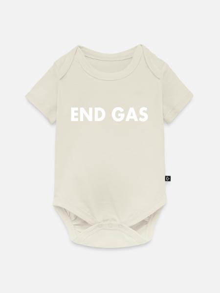 End gas - Baby Premium Kurzarmbody - Naturweiß
