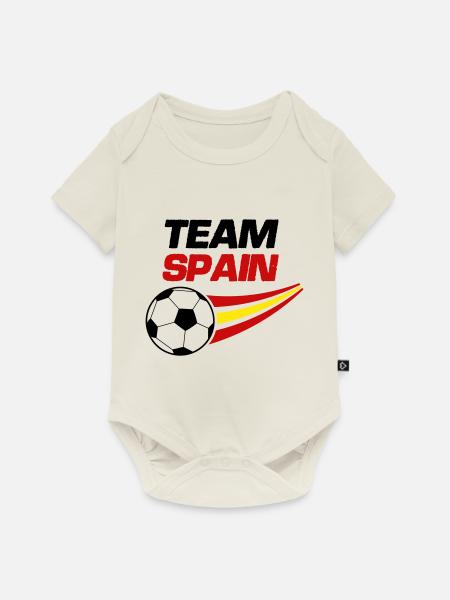team spain soccer - Baby Premium Kurzarmbody - Naturweiß