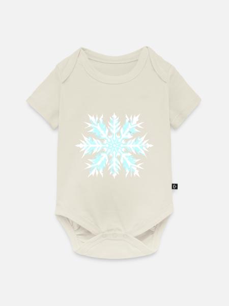 Schneeflöckchen Weißröckchen Weihnachten - Baby Premium Kurzarmbody - Naturweiß