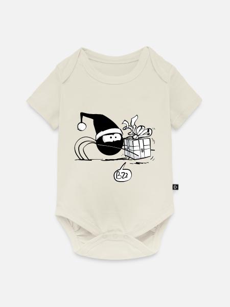 Beth die Spinne - Das Weihnachtsgeschenk - Baby Premium Kurzarmbody - Naturweiß