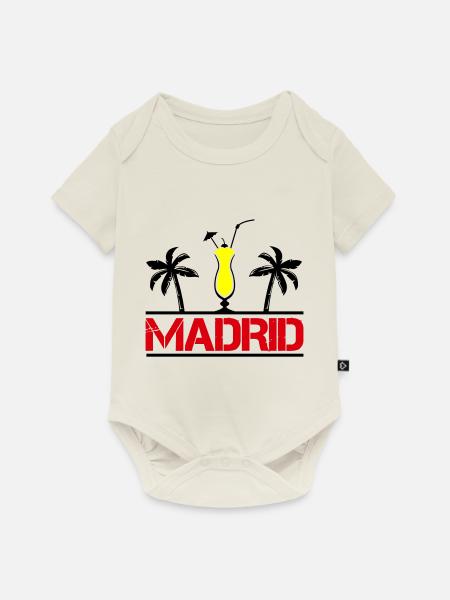 madrid - Baby Premium Kurzarmbody - Naturweiß