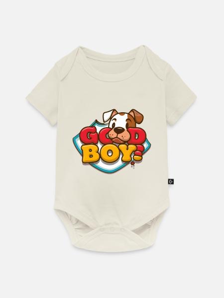 Guter Junge - Baby Premium Kurzarmbody - Naturweiß