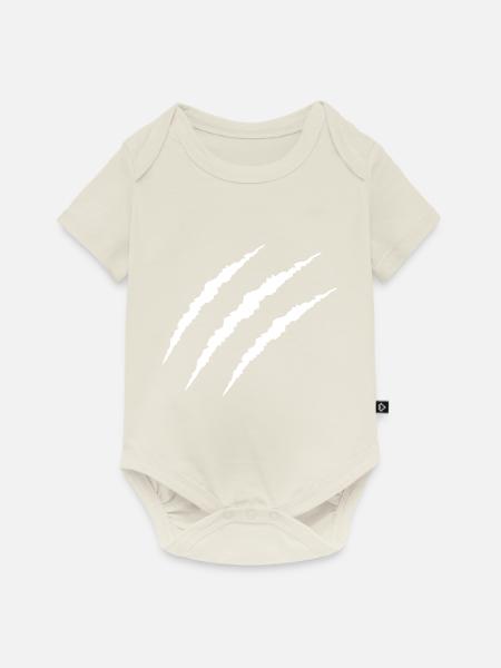 krallen - Baby Premium Kurzarmbody - Naturweiß