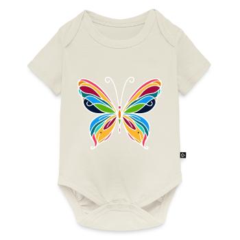 Papillon - Body à manches courtes Premium Bébé - blanc cassé - Devant