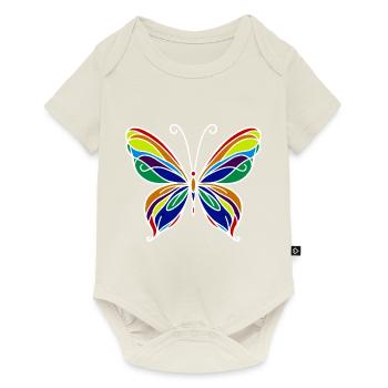Papillon - Body à manches courtes Premium Bébé - blanc cassé - Devant