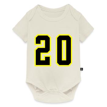 20 Number Leotard - Baby Premium short-sleeve bodysuit - off white - Front