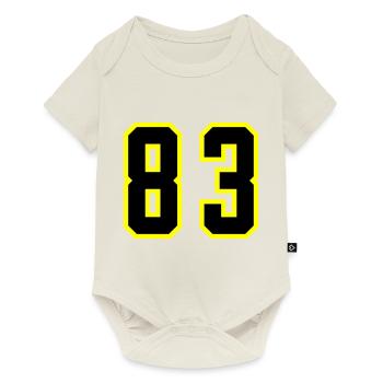 83 Number Leotard - Baby Premium short-sleeve bodysuit - off white - Front