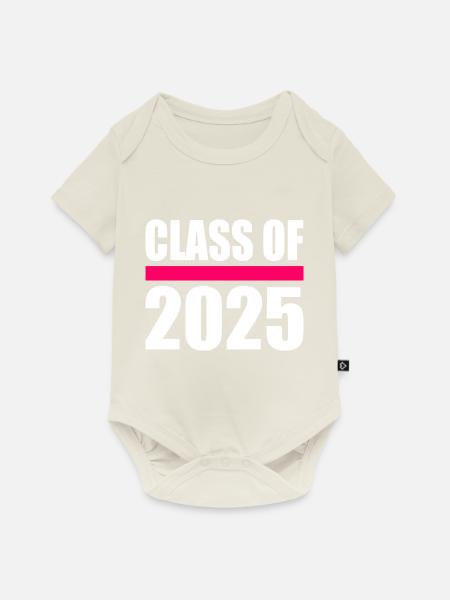 Class of 2025 - Baby Premium Kurzarmbody - Naturweiß