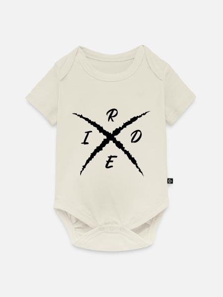 ride - Baby Premium Kurzarmbody - Naturweiß